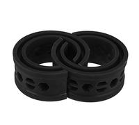 X AUTOHAUX 2pcs Black Car Coil Spring Buffer Rubber Buffer Universal B Type