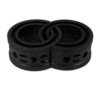 X AUTOHAUX 2pcs Black Car Coil Spring Buffer Rubber Buffer Universal B+ Type