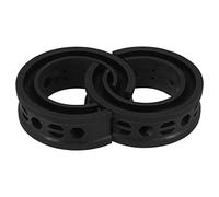 X AUTOHAUX 2pcs Black Car Coil Spring Buffer Rubber Buffer Universal E Type