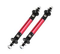 X AUTOHAUX 2Pcs Car Adjustable Front Bumper Lip Lever Splitter Support Rod Red