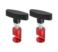 X AUTOHAUX 2pcs Car Hood Lift Support Clamp Lift Clamp Strut Holder Tool Red