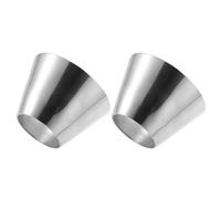 X AUTOHAUX 2pcs Car Mandrel Exhaust Elbow Pipe Concentric Reducer 2" to 3.5" OD
