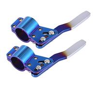 X AUTOHAUX 2pcs Car Turn Signal Extension Steering Wheel Kit Grilled Blue