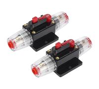 X AUTOHAUX 2pcs Car Waterproof Audio Fuse Holders Inverter Circuit Breaker 20A