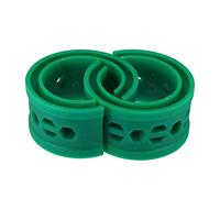 X AUTOHAUX 2pcs Green Car Coil Spring Buffer Rubber Buffer Universal Type
