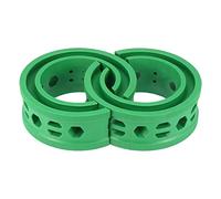X AUTOHAUX 2pcs Green Car Coil Spring Buffer Rubber Buffer Universal C Type