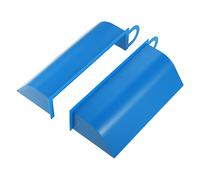 X AUTOHAUX 2pcs Hood Dynamic Cold Air Tuning Intake System Scoop for BMW Blue