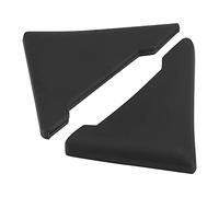 X AUTOHAUX 2pcs PVC Universal Car Door Corner Edge Guard Bumper Protector Black