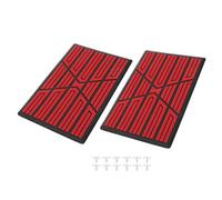 X AUTOHAUX 2Pcs Universal Car Floor Carpet Mat Plate Patch Heel Scuff Plate