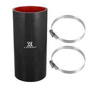 X AUTOHAUX 3.5" ID 7.87" Length Straight Silicone Reducer Hose Black for Car