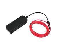 X AUTOHAUX 3 Meter/10ft Car Interior Neon EL Wire Strip Rope Pink Light Glow