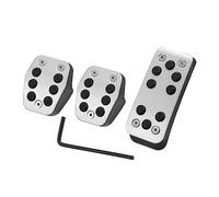 X AUTOHAUX 3 Pcs Accelerator Pedal and Brake Pedal Cover Set for Ford Focus