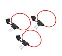 X AUTOHAUX 3 Set 14 Gauge Car Blade Style Inline Fuse Holder with 25A Fuse