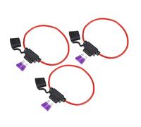 X AUTOHAUX 3 Set 14 Gauge Car Blade Style Inline Fuse Holder with 35A Fuse