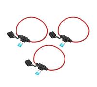 X AUTOHAUX 3 Set DC 12V 16 Gauge Car in Line ATC Blade Style 15A Mini Fuse