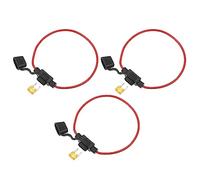 X AUTOHAUX 3 Set DC 12V 16AWG ATC Inline Mini Fuse Holder with 5A Mini Fuse