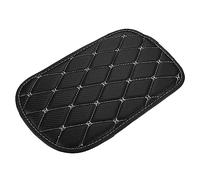 X AUTOHAUX 31x20cm 12.20"x7.87" Auto Center Console Cover Black Beige - 1 Pcs