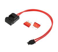 X AUTOHAUX 32V Low Profile Mini Fuse Adapter Kit with 2pcs 10A Blade Style Fuse