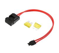X AUTOHAUX 32V Low Profile Mini Fuse Adapter Kit with 2pcs 20A Blade Style Fuse