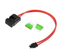 X AUTOHAUX 32V Low Profile Mini Fuse Adapter Kit with 2pcs 30A Blade Style Fuse