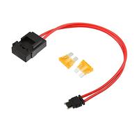 X AUTOHAUX 32V Low Profile Mini Fuse Adapter Kit with 2pcs 5A Blade Style Fuse