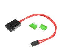 X AUTOHAUX 32V Mini Fuse Adapter Tap Fuse Kit with 2pcs 30A Blade Style Fuse