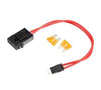 X AUTOHAUX 32V Mini Fuse Adapter Tap Fuse Kit with 2pcs 5A Blade Style Fuse