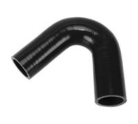 X AUTOHAUX 38mm/ 1.5" ID 120mm/4.72" Length 135 Degrees Silicone Elbow Hose 5mm Thickness 4-Ply Reinforced High Temp Turbo Intercooler Intake Pipe Universal Black 1 Pcs