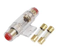 X AUTOHAUX 4 6 8 Gauge AWG Inline Fuse Holder with 50A AGU Fuses for Car Auto