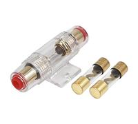 X AUTOHAUX 4 6 8 Gauge AWG Inline Fuse Holder with 80A AGU Fuses for Car Auto