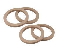X AUTOHAUX 4 Pcs 6.5" Universal Wooden Car Speaker Subwoofer Spacer Rings