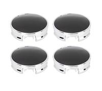 X AUTOHAUX 4 Pcs 62mm 4 Lugs Silver Tone Car Wheel Center Caps Hub Cover Cap