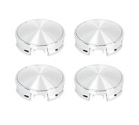 X AUTOHAUX 4 Pcs 62mm 4 Lugs Silver Tone Car Wheel Center Caps Hub Cover Caps