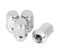 X AUTOHAUX 4 Pcs M12x1.25 Chrome Bulge Acorn Wheel Lug Nuts Cone Seat for Car