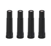 X AUTOHAUX 4 Pcs Screw-on Valve Cap Stem Extension Wheel Tire Cap Extender Adapter Extender Stem Caps for Auto Car Truck with Length 39mm Plastic Black