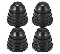 X AUTOHAUX 4 Pcs Universal Rubber Car Headlight Dust Cover Seal Cap 65x72mm