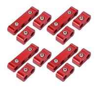 X AUTOHAUX 4 Set 8mm Car Engine Spark Plug Wire Separator Looms Divider Red