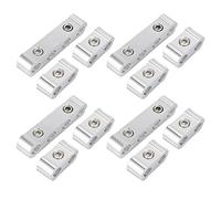 X AUTOHAUX 4 Set 8mm Car Spark Plug Wire Separator Looms Divider Silver Tone