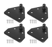 X AUTOHAUX 4 Set Car Ball Studs Mounting Bracket for Gas Strut Shock 64x58x21mm