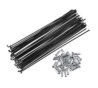 X AUTOHAUX 40 Pcs Bicycle Steel Spokes 14G Bike Spoke 200mm Length with Nipples