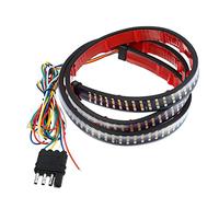 X AUTOHAUX 47 Inch Tailgate Light Bar 324 LED Light Strip Reverse Brake Turn Signals Strobe Lights for Chevy Silverado for Ford F150 F250 for Ram 1500 2500 3500 for GMC Sierra Truck RV