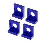 X AUTOHAUX 4pcs 15mm Motorcycle Dia Hole Chain Adjuster Block Tensioner Blue