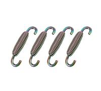 X AUTOHAUX 4pcs 59mm Multicolor Motorcycle Exhaust Pipe Springs Swivel Hook