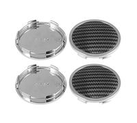 X AUTOHAUX 4pcs 65mm Dia 6 Clips Car Auto Wheel Center Hub Cap Silver Tone Base