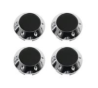 X AUTOHAUX 4pcs 68mm 6 Clips Wheel Center Hub Caps Cover Protector Silver Tone
