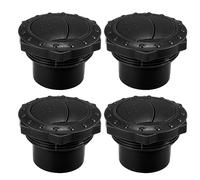 X AUTOHAUX 4pcs Dashboard Air Conditioning Deflector Outlet 50mm ABS Side Roof Round Air Ventilation Outlet Black for Car Auto Bus RV ATV