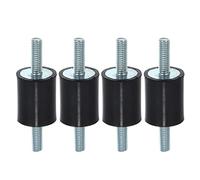 X AUTOHAUX 4pcs M6 Anti Vibration Rubber Isolator Mount 20x25mm for Car Engines