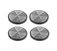 X AUTOHAUX 4pcs M6x1.0 White Screw Mount Warning Reflector for Motorcycle Bike