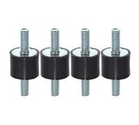 X AUTOHAUX 4pcs M8 Anti Vibration Rubber Isolator Mount 25x20mm for Car Engines