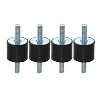 X AUTOHAUX 4pcs M8 Anti Vibration Rubber Isolator Mount 30x25mm for Car Engines